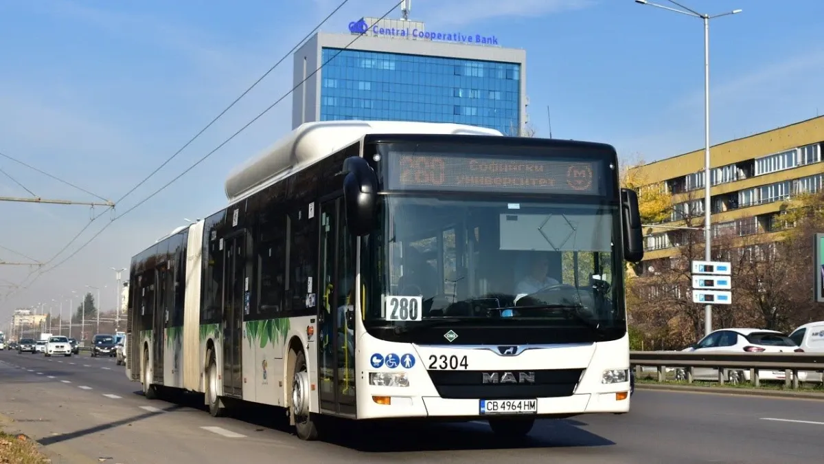 Нови автобуси тръгват по линии 204 и 280 в София до края на 2026 г.