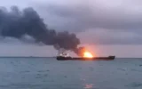 Пожар на танкер край Румъния: разследват удар от дрон
