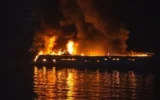 Пожар избухна на танкер в румънски териториални води, разследват атака с дрон