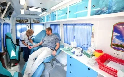София получи като дарение най-големия мобилен пункт за кръводаряване