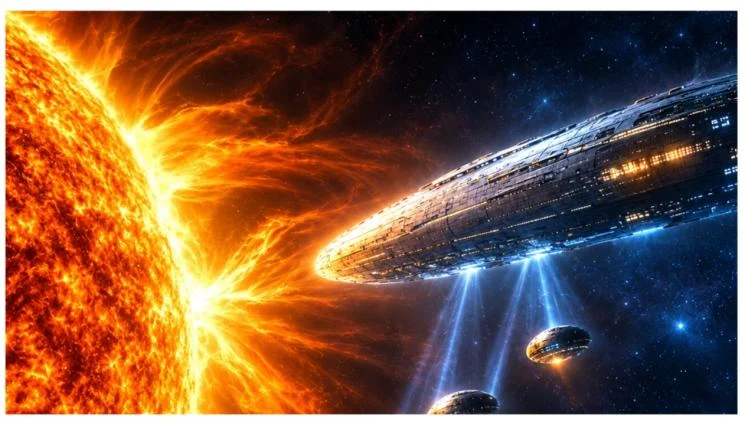НЕ СМЕ САМИ: Хванаха извънземни да обикалят Слънцето?!