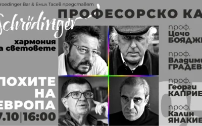 „Професорско каре“ завладява „Хармония на световете“ на 17.10 в „Schroedinger Bar“