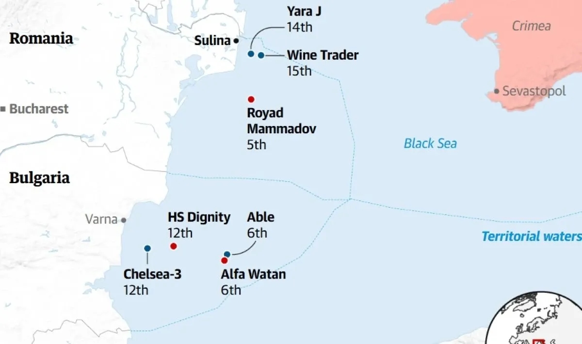 The Guardian: Черно море става все по-опасно, България на първа линия на ескалиращия конфликт