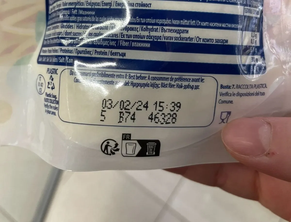 Не изхвърляйте продукт с изтекъл срок на годност