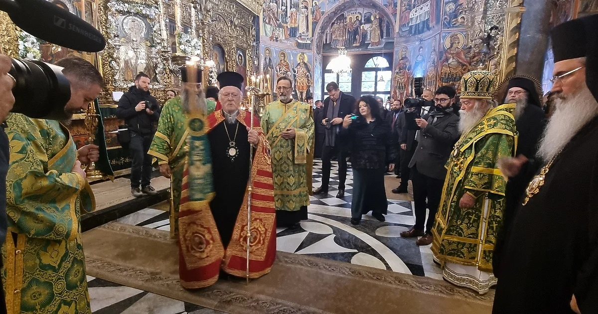 Вселенският патриарх Вартоломей и българският Даниил – с тържествена служба в Рилския манастир