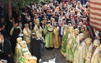 Украинци и руснаци, румънци, гърци и японци на литургията за 1150 г. св. Йоан Рилски – небесния ни закрилник (Обзор)