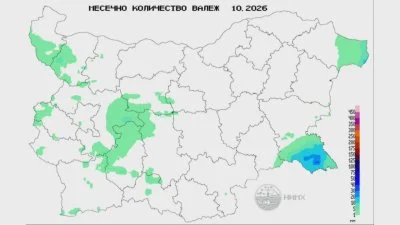 Студено и дъждовно време до края на октомври, прогнозират синоптици