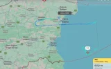 US военен самолет за разузнаване патрулира над Черно море от Варна