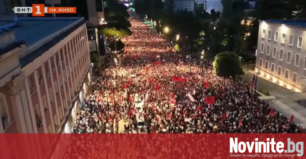 Протестите на студентите в Тирана продължават