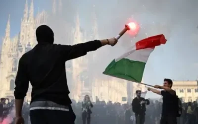 Протести в Италия: 371 души са задържани