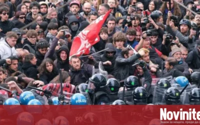 Масови сблъсъци и десетки задържани при протести в цяла Италия