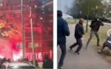 Ескалация в Сърбия: Сблъсъци с полицията, бухалки, димки и насилие край секциите (видео)