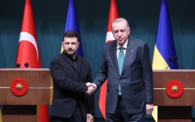 Зеленски пристига на крака при Ердоган